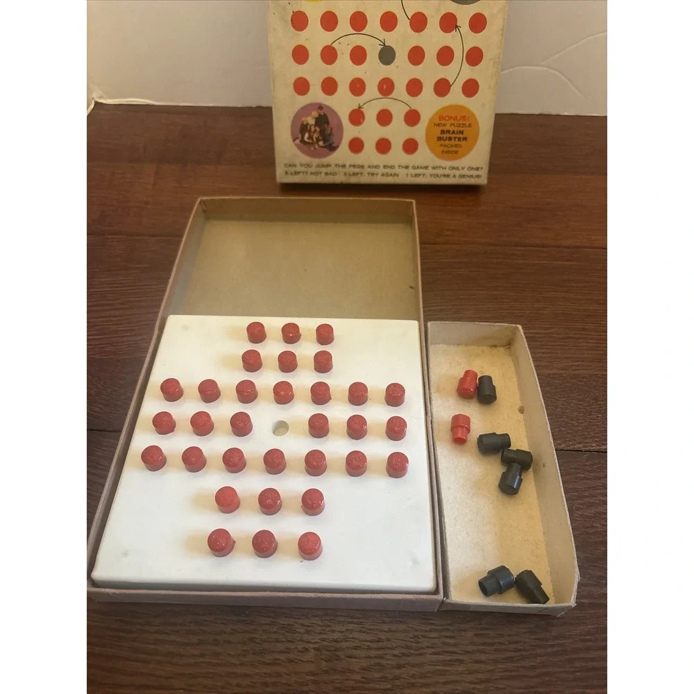 Vintage Hi-Q Puzzle Game‎ by Kohner for Entire Family Missing Brain Buster
